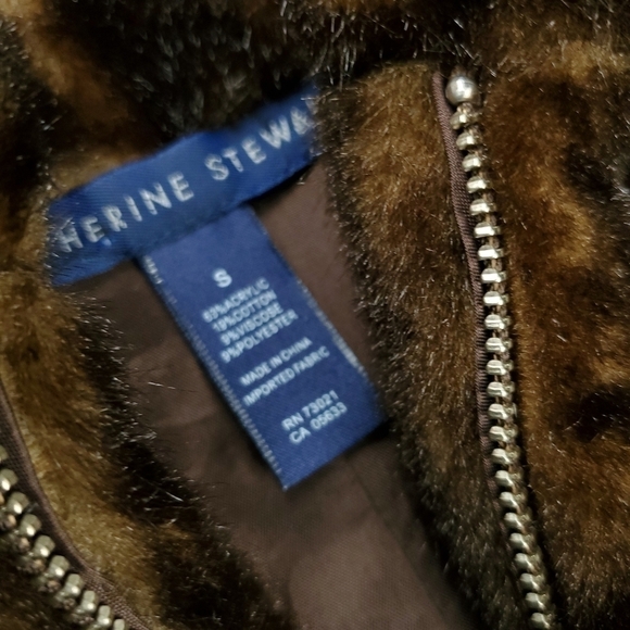 New Catherine Stewart Brown Soft Faux Fur Vest Sz S - Picture 6 of 15